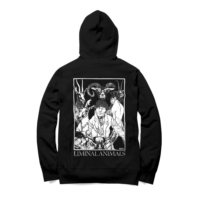 Ulver - Liminal Animals Zip Hoodie  |  S  |  black